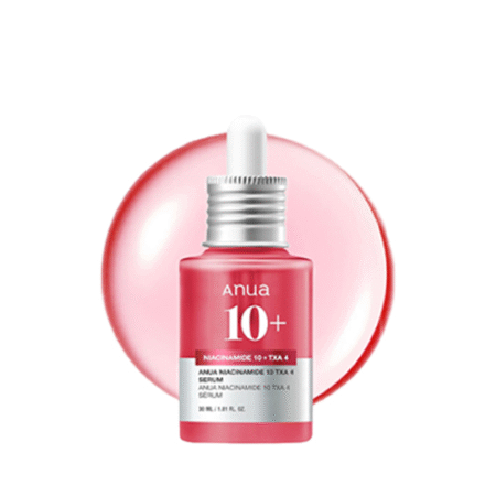 "Korean Glass Skin Serum with Niacinamide and Tranexamic Acid."