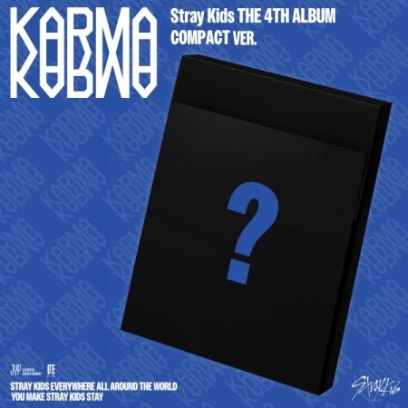 Stray Kids Compact Album Karma version contents: envelope, trading card set, CD-R and random photocard