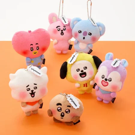BT21 TODAY’S FACE Heartbeat Plush Keyring Collection