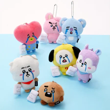 BT21 TODAY’S FACE Teardrop Plush Keyring Collection