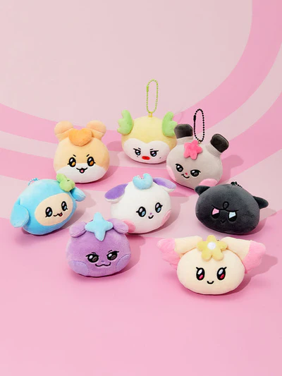 ATEEZ MightEEZ Face Plush Keyring (All Members)