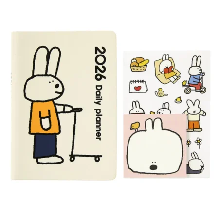 2026 Rabbit Daily Planner Diary with stickers and memo paper