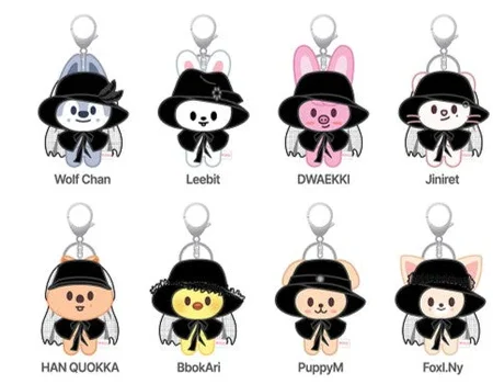 STRAY KIDS SKZOO COSTUME MAGNET Plush Keyring Official MD