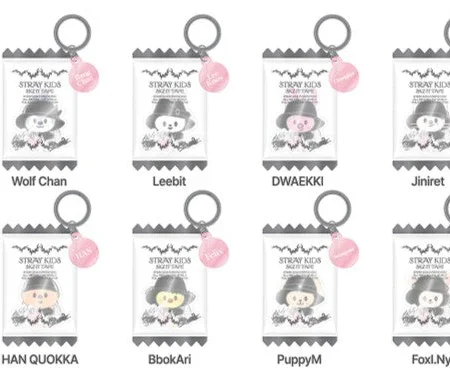 STRAY KIDS SKZOO SHAKER KEYRING Official MD