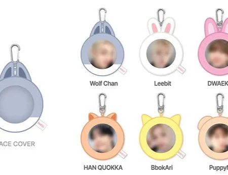 STRAY KIDS SKZOO FACE BADGE & COVER SET Official MD